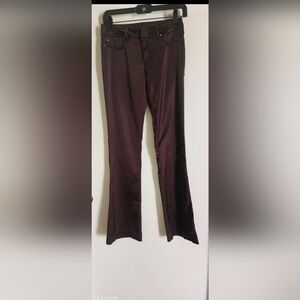 Cache,Satin pants ,rich brown color,size 0